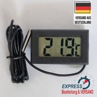 LCD Digital Thermometer  Kesselthermometer -50 - + 110°C Kabellänge 1 m 